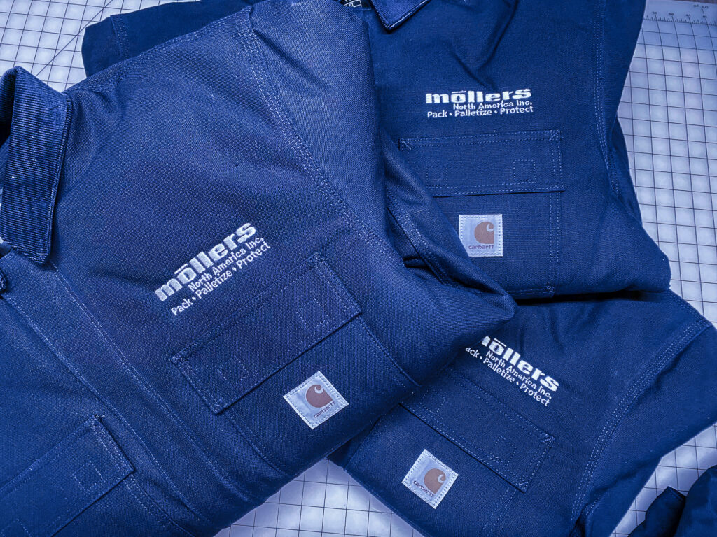 Thanks Mollers NA for having Grand Rapids Embroidery support your brand identity.
